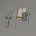 Momcozy Bottle Brush Kit with Push-Press Foam Design - Newborn Essentials Gift, Portable Cleaning Tool for Home & Travel, Baby Bottle Cleaner Brush for Breast Pumps & Nipples, Green (Press Bubble Style)