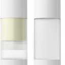 longway 2pcs Empty Refillable Airless Pump Bottle,Travel Foundation Containers,Airless Cosmetic Pump Bottle for Hand Sanitizer, Toner,Gel,Hair Oil, Lotion and Face Cream (1oz/30ml, frosted)