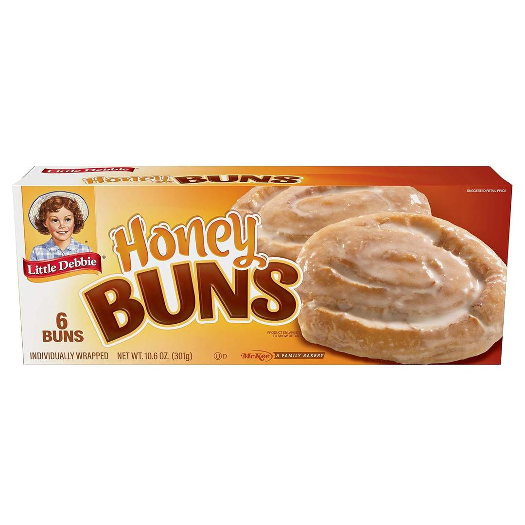 Little Debbie Honey Buns, 6 Individually Wrapped Pastries, 10.6 OZ Box (EXP 09/08/26)