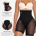 SHAPELLX Shapewear for Women Tummy Control Underwear High Waist Butt Lifting Shorts Seamless Slimmer Womens Body Shaper (Black, M)
