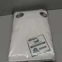 H.VERSAILTEX Patio White Curtains 100x84 Inches for Sliding Door Extral Wide Blackout Curtain Panels Thermal Insulated Room Divider - Grommet Top, 7' Tall by 8.5' Wide