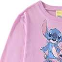 Disney Lilo and Stitch Angel Girls Long Sleeve Tulle Dress for Little Kids to Big Kids, Size 14 (Purple)