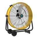 Tornado 24" High Velocity Drum Fan - Heavy Duty Metal Fan for Commercial & Industrial Use, 7700 CFM, 3 Speeds, 1/3 HP, 8 FT Cord, ETL Safety Listed