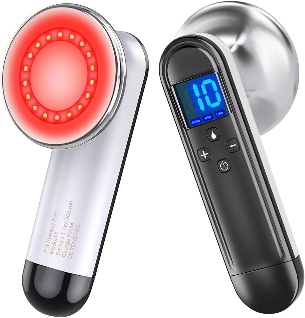 SECOCTSR Professional Body Sculpting Machine with 3 Modes 10 Levels and Heating Function, Cordless Cellulite Massager Device, Electric Cellulite Massage Tool for Leg, Arm, Belly, Waist, Buttocks