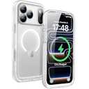 SPORTLINK for iPhone 17 Pro Waterproof Case IP68, Mag/Frosted Clear, 6.3"