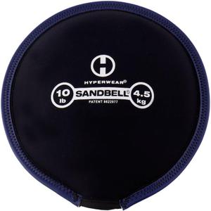 Hyperwear SandBell 4.5kg 10lbs | Fitness Sandbag for Fitness Training | Dumbbells, Kettlebell, Medicine Ball and more | Sizes 1kg - 23kg