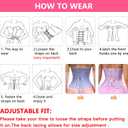 SZIVYSHI Corset Tops for Women, Bustier Shapewear Lingerie, Lace Waist Push Up Bodysuit (Blue, XXXL)