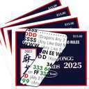 Mah Jong Cards 2025 Official Revision - Large Print, 4-Pack