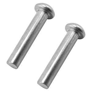 ALLCLEAN 3/16" Diameter X 1" Length Solid Aluminum Brazier Head Rivets,Aluminum Boat Rivets,Round/Dome Head Rivet,Pack of 100