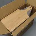 25 PCS Cutting Board Bulk Wood Chopping Board Laser Engraving Serving Board with Handle Charcuterie Boards for Customized Mother's Day Housewarming Gift 11" x 5" Bamboo