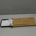 Danpoo 12-Inch Wall Shelf, Clear Tempered Glass with Matte Black Aluminum Frame  Versatile Floating Bathroom Organizer