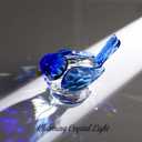 Arikyrist Hand Blown Glass Blue Bird Gifts for Women Birds Decor for Home | Crystal Bird Paperweights for Bird Lovers, Collectible Animals Figurine, Bird Decor for Desk Table, on Christmas Birthday