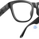 Bluetooth Smart Glasses,Blue Light Blocking Glasses for Men and Women ,Built-in Mic & Speakers,Smart Wireless Headphone Glasses for Office/Work Blue Light Filtering, Voice Control,Unisex, Anti-blue light lenses