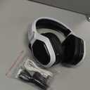 Ozeino 2.4GHz Wireless Gaming Headset for PC, Ps5, Ps4 - Lossless Audio USB & Type-C Ultra Stable Gaming Headphones with Flip Microphone, 40-Hr Battery Gamer Headset for Switch, Laptop, Mobile, Mac (Black and White)