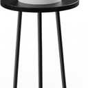 Plant Stand Indoor 1Pack: Corner Wood 20 Inch Plant Stand Mid Century Modern Decor - Small Round Plant Table for Indoor Plants - Outdoor Plant Holder for Patio Living Room Bathroom Office (Black)