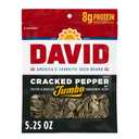 DAVID Jumbo Sunflower Seeds, Cracked Pepper Flavor, 5.25 oz. (EXP 10/19/26)