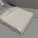 jinchan Beige Linen Blend Curtains 84 Inches Length 2 Panels for Bedroom Living Room, Light Filtering 50 Inches Wide Natural Farmhouse Drapes with Rod Pocket Back Tab (50W x 84L, Ecru)