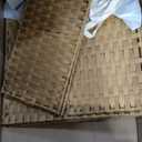 SONGMICS Laundry Hamper with Lid, 130L Clothes Hamper with 2 Removable Liner Bags, 6 Mesh Bags, Wicker Laundry Basket, Double Laundry Hamper for Bathroom, 13 x 26 x 23.6 Inches, Natural ULCB253N01