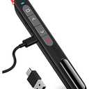 DinoFire USB C Rechargeable Presentation Remote with Red Light,Wireless Preseter PPT Slide Clicker Advancer for MacBook Laptop Computer