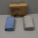 KeaBabies 2-Pack Hooded Baby Towels for Newborn - 30x30 Soft & Absorbent Viscose from Bamboo Baby Bath Towels with Hood for Infant, Toddler, Kids, Boys Girls, Newborn Bath Essentials (Steel, Petite)