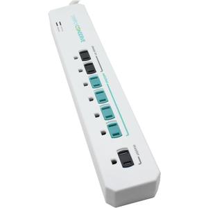 Simply Conserve Advanced Power Strip SC73T1, Surge Protector Outlets, White Power Strip Extension Cord with Multiple Outlets, Power Surge Strip for Electronics, Energy Saver Device