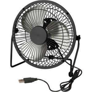 Honey-Can-Do OFC-04476 Compact USB Powered Desk Fan, 7.1x3.54x7.3", Black