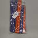 Orange and Blue Tissue Paper Pom Poms Decorations, 12", 10", Paper Flowers for Party Ceiling Hanging Decor - 12 Pcs