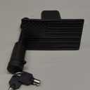 Tow Hitch Cover, American Flag Metal Trailer Hitch Cover with 5/8-Inch Pin Bolt, Heavy Lockable USA Flag Truck Towing Hitch Covers for 2 inch Receivers, Car Accessories (Black)