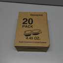 20sets Double Compartment Condiment Containers with Lids, snack box containers, Portion Cups Plastic perfect for to-go Sauce, Sampling, Dressing, Travel Snack