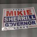 Mikie Sherrill Yard Sign  18"x12" Inch Yard Sign With H-Stake | Double-Sided Corrugated Plastic Outdoor Lawn Sign | Campaign Signs for New Jersey Governor