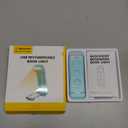 Glocusent USB Rechargeable Book Light, Portable Clip-on LED Reading Light, Reading Lights for Books in Bed with 3 Amber Colors & 5 Brightness Dimmable, Compact & Long Lasting, Perfect for Book Lovers (Blue)