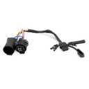 529004 Trailer Light Adapter for Truck, 7 Pin to 4 Pin Trailer Harness with Reverse & 12V Wire Quick Connect Adapter, Fit for Truck USCAR 7 Pin Connector