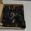 Plug in Light Socket - Pendant Hanging Lantern Cord - 8.2Ft Lamp Cord with Switch E26/E27 Extension Cable, Black Light Bulb Socket,4 Pack