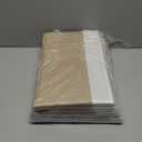 GRANNY SAYS Storage Basket with Lid, Linen Fabric Storage Bins with Label, Decorative Storage Boxes, Clothes Storage and Organization, Memory Keepsake Box, 3-Pack, Khaki&Ivory