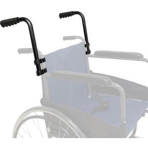 Wheelchair Handle Extenders, (400lbs Weight Capacity) Adjustable Wheel Chair Accessories Adults - Stroller Handle Extender, Extension for Wheelchair, Rallator & Stroller (Without Bake)