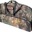 LWANO Compound Bow Case Soft Light-Weight Bow Bag with Arrow Pocket and Backpack Straps (37in Inside Length, New Leaf Camo)