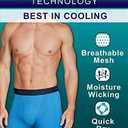 Fruit of the Loom Men's Men's Breathable Boxer Briefs, Moisture Wicking Underwear, Assorted Color Multipacks (L)