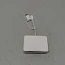 4-in-1 SD Card Reader for iPhone iPad Mac, USB-C+Lightning+USB 3.0 OTG Adapter, Fast Transfer from Camera SD/TF Card to Phone, Compatible with Flash Drive