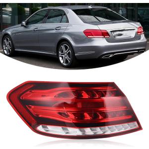 LH USA Type Outer Tail Light Compatible with 2014-2016 Mercedes Benz E-Class W212 E350 E400 E550 E63 AMG Rear Tail lamp Bake Lamp Left Driver side 2129061303