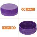STOBAZA Reusable Plastic Bottle Caps 1.53 Inch 100 Pack for Diy Crafts Kids Educational Development Durable Bottle Lids (Purple)