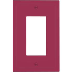 Wine Red Outlet Covers Burgundy 1 Gang Rocker Single Light Switch Cover Plate Decorative Gfci Wall Plate Electrical Switch Plate Covers Living Room Bedroom Dramatic Modern Cover