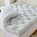 Whatsbedding Memory Foam Mattress Topper, Twin XL
