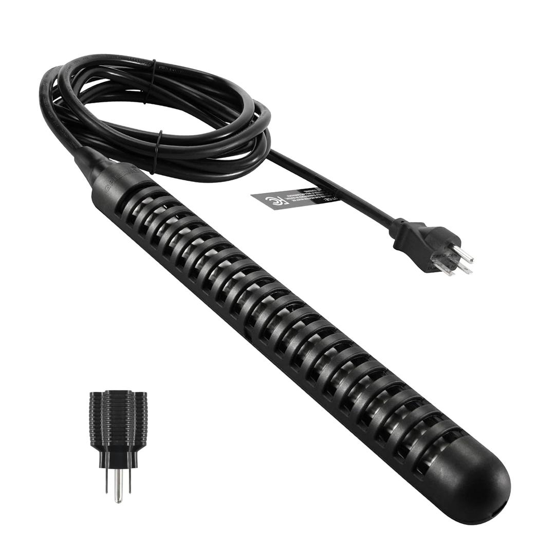 GRILLME 240V 3000W Titanium Immersion Bathtub and Swimming Pool Water Heater,NEMA 6-15P Plug,Fully Submersible Portable Electric Heater,200 Galons Swimming Pool Heater,Seawater Aquaculture