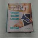 JOBYNA Heated Ankle Wraps for Planters Fasciitis/Achilles Tendinitis Pain Relief, 1 Pack Electric Ankle Heating Pad for Sprained Ankle, Arthritis Foot Heel Pain Relief, 86-158 & Auto Shut-Off