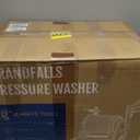 Giraffe Tools Grandfalls Retractable Pressure Washer Plus, Electric Wall Mount Pressure Washer with 100FT Ultra-Soft Pressure Hoses, 2900PSI, 2.2GPM, 4 Nozzles, Foam Cannon, Dark Silver