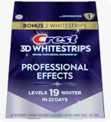 Crest 3D Whitestrips Professional Effects – Teeth Whitening Kit,  LEVELS 19WHITER IN 22 DAYS – Crest 3DWhite Teeth Whitening Strips