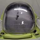 Cat Backpack Carrier, Breathable Cat Carrier Large Space Bubble Pet Backpack for Kitty Small Dog up to 15lbs, Transparent & Foldable Pet Carrier for Travel Hiking (Green)