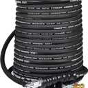 Yamatic High Pressure Washer Hose 3/8" 275Bar 4000Psi 25-30Ft, Grey