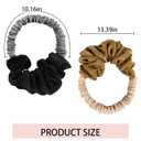 Heatless Hair Curler Scrunchies for Women, Soft Silk Scrunchies No Heat Curls for Long Hair Heatless Curls Overnight Hair Accessories for Women