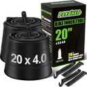 Heavy Duty 20x4.0, 26x4.0 Fat Tire Tube with Schrader Valve - Thick Butyl Rubber Bike Inner Tube for E-Bikes Mountain Bikes